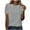 Gray, variant on Women's Short Sleeve Round Neck Casual T-Shirt Loose Fits Vacation Blouse,Lightweight Breathable Tops,Fashion Basic Soft Tee,Spring and Summer Clothes(Gray,)