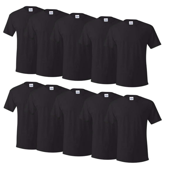 Hanes Men's Super Value Pack White Crew T-Shirt Undershirts, 10 Pack