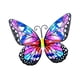 thumbnail image 5 of Mariposas de metal Arte de pared decorativo Hecho a mano 9.84 '' Arte de pared para interiores y exteriores Estilo D, 5 of 9