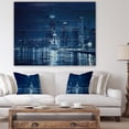 thumbnail image 4 of Design Art - Blue Chicago Skyline Night, 4 of 5