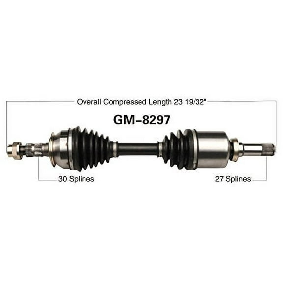 CV Axle Shaft Fits select: 2012-2017 BUICK VERANO, 2014-2015 CHEVROLET CRUZE