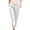 White# casual pants for women, variant on Oksale Casual Pants for Women Summer 2026 Rolled Up Hem Petite Pants with Pockets Elastic Waisted Straight Leg Ankle Trouser Pink M