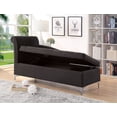 thumbnail image 3 of Furniture of America Tufted Transitional Fabric Torna Chaise, Gray, 3 of 5