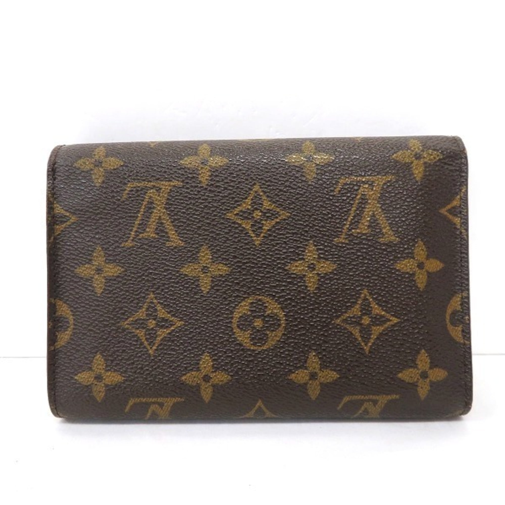 Authenticated Used Louis Vuitton Monogram Porte Tresor Etuy Papier M61202  Trifold Wallet Unisex 