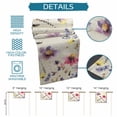 thumbnail image 6 of Purple Spring Floral Table Runner - 60 Inch Long Vintage Flowers Farmhouse Watercolor Cotton and Linen Blended Dress Scarves Farmhouse Table Runner for Kitchen Dining, Coffee Table, 13" x 60", 6 of 8