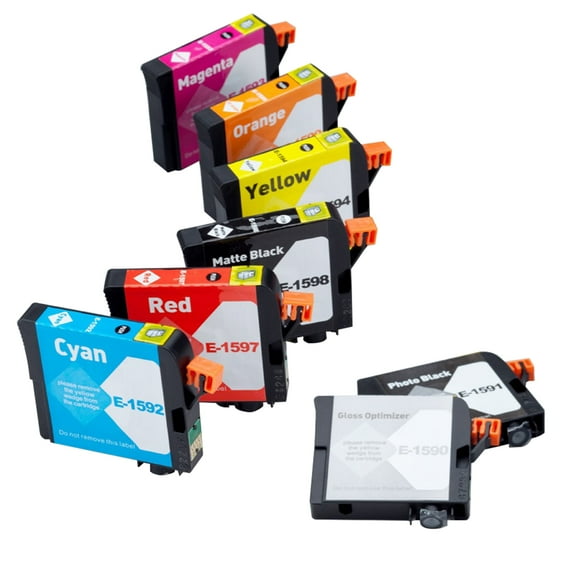 T159 Ink Cartridge Compatible for Epson t159 printer ink Stylus R2000 Photo Printer, 8 Count, 1 Pack