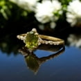 thumbnail image 4 of DBESTSTUDIOS 8.6 MM /1.2 CT Oval Cut Peridot Engagement Ring Diamond Halo Women Ring Yellow Gold Handmade Jewelry Birthday Gift For Wife, 4 of 4