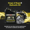 Super S AntiWear AW32 Hydraulic Oil for Log & Wood Splitters, Gear