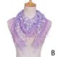 thumbnail image 5 of Elegante bufanda triangular transparente con borlas de encaje para mujer, diseño floral, ligera y transpirable, multifuncional para cuello, cabeza, cabello y muñecas., 5 of 5