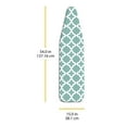 thumbnail image 5 of Whitmor Deluxe Replacement Ironing Board Cover and Pad - Concord Turquoise - Adult Use, 5 of 5