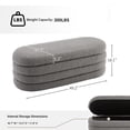 thumbnail image 2 of Gericco Storage Multi-Functional Ottomans, Gray, 49.2 Inch, 2 of 5