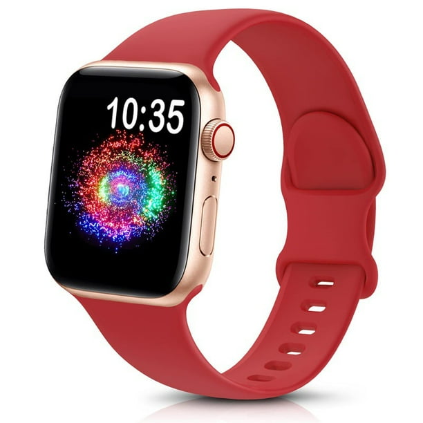 Apple Watch Band Compatible Apple Watch Bands 44mm 42mm 45mm 49mm Women s Men s Soft Silicone Sport Replacement Band for Apple Watch Ultra 2 iWatch Series 9 8 7 6 5 4 3 2 1 SE SE2 Accessories Walmart....