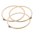 thumbnail image 4 of 6 Pieces 10 Inch Embroidery Hoops Wooden Round Adjustable Bamboo Circle Hoop Ring Bulk Wholesale for Art Craft Handy Sewing, 4 of 8