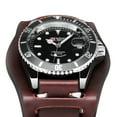 thumbnail image 4 of Military Royale Mechanical Mens Watch Brown Leather Black Dial Self-winding, 4 of 5