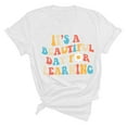 thumbnail image 4 of TSADFHJI Hauts de Noël Scintillants pour Femmes Manches Longues T-Shirt d'Été Décontracté Imprimé à Manches Courtes Col Rond L Blanc, 4 of 4