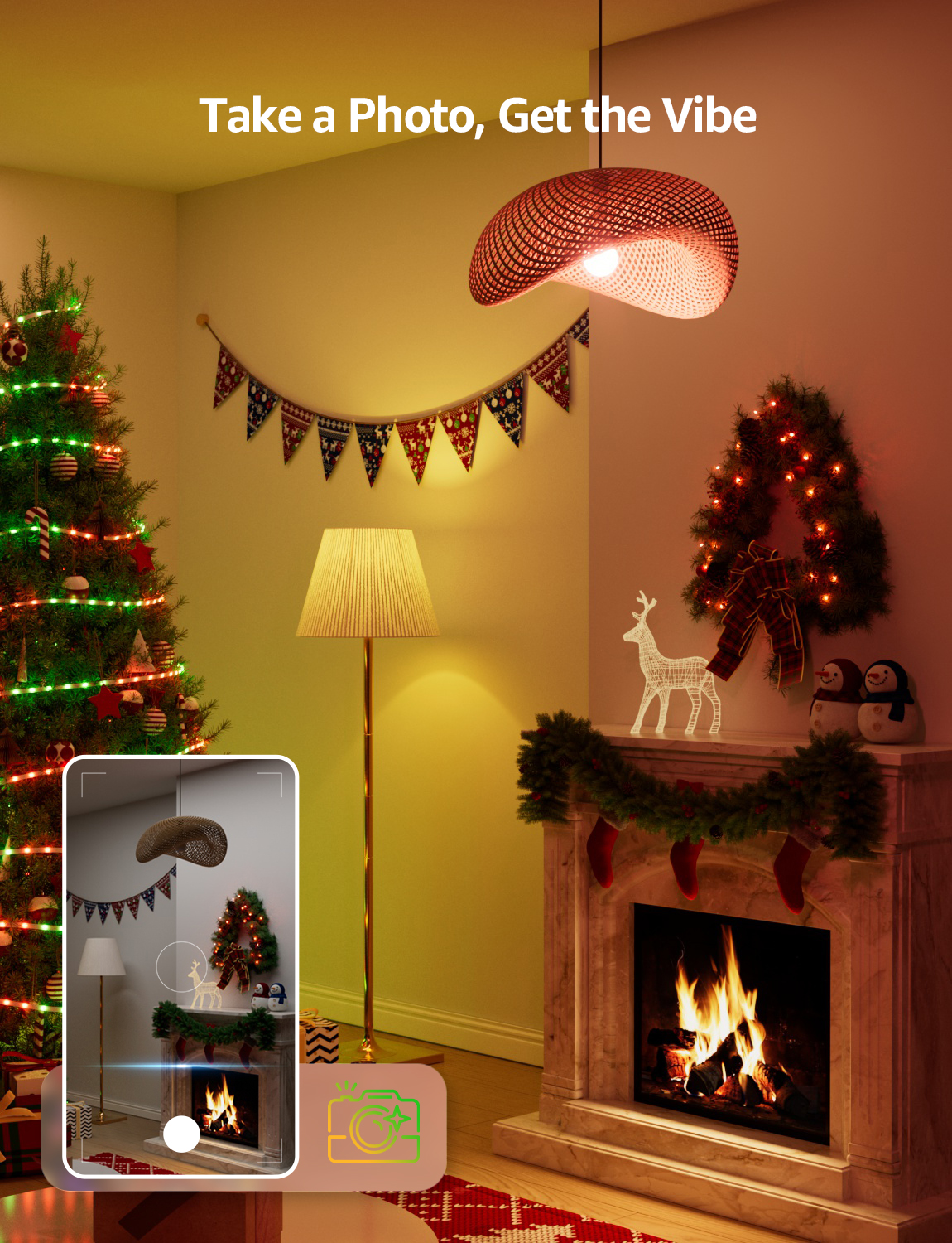 Lepro B2 AI LED Light Bulbs, 2-Pack RGBww Color Changing, 1100 Lumens, Voice Control, Music Sync, Wi-Fi and Bluetooth, Works with Alexa and Google