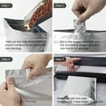 thumbnail image 2 of Wattne 150 Pack Mylar Bags for Food Storage with Oxygen Absorbers, Large Mylar Bags 1 Gallon 10x14, 7x11, 6x9, 4x6 (Silver), 2 of 7