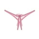 thumbnail image 1 of Micro Thong Women Lace Open Crotch Briefs Thin Strap Mini Panties Floral Bow G-String Sexy Female Lingerie Tangas Mujer, 1 of 5
