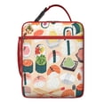 thumbnail image 5 of Sushi Lunch Box Insulated Lunch Bag Box Women Men Reusable Cute Small Bento Lunch Box Containers for Travelers Cooler Tote Bag Lunchbox for Office School Picnic, 5 of 6