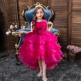 thumbnail image 2 of Gorgeous High-Low Formal Dress For Girls, Wedding Party Birthday Prom Performance Social Etiquette Classic Gown Dress, 2 of 5