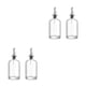 thumbnail image 1 of Monstrate 2 piezas de botella de aceite de vidrio sellada a prueba de fugas lavable salsa de soja cocina dispensador de vino contenedor Plata 350ml 2Conjunto, 1 of 6