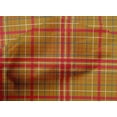 thumbnail image 4 of oneOone Cotton Cambric Dark Mustard Fabric Madras Check Craft Projects Decor Fabric Printed By The Yard 56 Inch Wide, 4 of 4