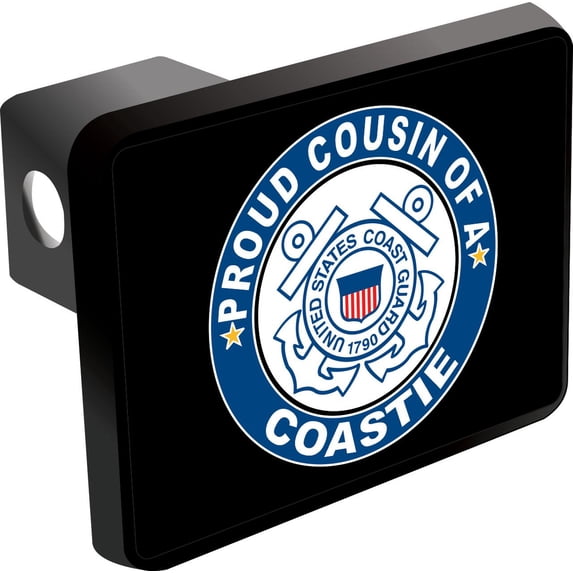 Proud Cousin of a Coastie Trailer Hitch Cover