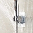thumbnail image 2 of Soporte universal para cabezal de ducha, diseño que ahorra espacio para una fácil instalación en paredes lisas sin perforar (plástico ABS de grado de ingeniería cromado, 100 % acero inoxidable), 2 of 5