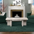 thumbnail image 3 of Evelyn&Zoe Dimitra 44" Wide Rectangular Coffee Table, Alder White, 3 of 7