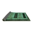 thumbnail image 2 of Ahgly Company Indoor Square Abstract Turquoise Blue Modern Area Rugs, 5' Square, 2 of 4