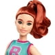 thumbnail image 3 of Barbie Fashionistas Doll #232 with Red Hair, Wearing Sporty “B” Jersey Top and Pleated Purple Skirt with Watch and Sneakers, 3 of 5