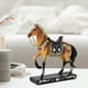 thumbnail image 4 of Estatua de caballo, adorno de caballo, estatua de animal, coleccionable, decorativa, artesanía creativa Marrón, 4 of 8
