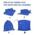 thumbnail image 2 of Portable Ice Fishing Tent - Spacious 3 to 4 Person Pop-Up Ice Shack,Thickening Warmth Retaining Design Pop-Up Portable Hub-Style Ice Fishing Shelter for Winter Fishing -  Durable and Weather Resistant, 2 of 8