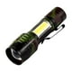 thumbnail image 4 of mfyjkho Linterna LED con zoom, 800 lúmenes, 5 modos de iluminación, batería recargable de 800 mAh, alcance de 100 a 200 metros, para camping y uso al aire libre, incluye 1 linterna y 1 cable USB., 4 of 6