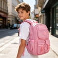 thumbnail image 2 of HJYCHN Kids School Backpack Breathable Lightweight Gym Daypack Comfortable for Boys Girls Kids Adults College School School Backpack for Girls Red One Size, 2 of 5