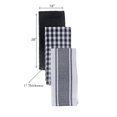 thumbnail image 2 of 3 Pack Kitchen Towel Set Grey Plaid, 2 of 3