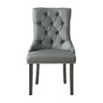 thumbnail image 4 of Posh Living Jose Faux Leather Dining Chair in Dark Gray (Set of 2), 4 of 8