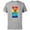 Athletic Heather, variant on Goofy Rainbow - Short Sleeve Cotton T-Shirt for Adults -Customized-Natural