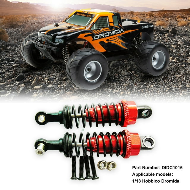 VONKY 2pcs 71MM Shock Absorber Damper For 1/18 Hobbico Dromida Revel 24540 Scorch RC Car S System Metal Blue 1Set