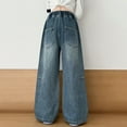 thumbnail image 6 of HIPYLO Jeans for Kids Girls Jeans Hombre Teen Girl Sweatpants Exercise Pants Clothes for 10 Year Old Girls Clothes Size 10 12 2t Girls, Blue 10-11 Years, 6 of 7