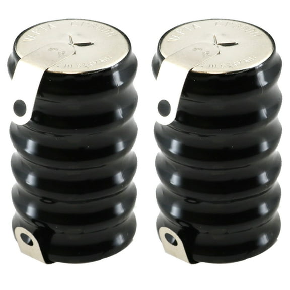 2x 6/CP300H-TABS 7.2V 300mAh NiMH Battery w/TABS for  MBU,Timer, Senor, Metering