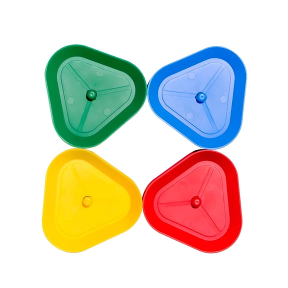 BESTSKY 2026 New Fixing Clip Pack of 4 Children'S Card Game Hands Card Stand Triangular Playing Card Holder Plastic Card Holder Playing Card Holder for Game Night,Family,Party for Seniors Adults