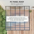 thumbnail image 4 of CoSoTower Pergola-Gazebo Extérieur à Toit Rigide 10 Pieds x 10 Pieds avec Hauteur Réglable, Pergola en Aluminium avec Toit en Polycarbonate, Protection UV, Gris, 4 of 7
