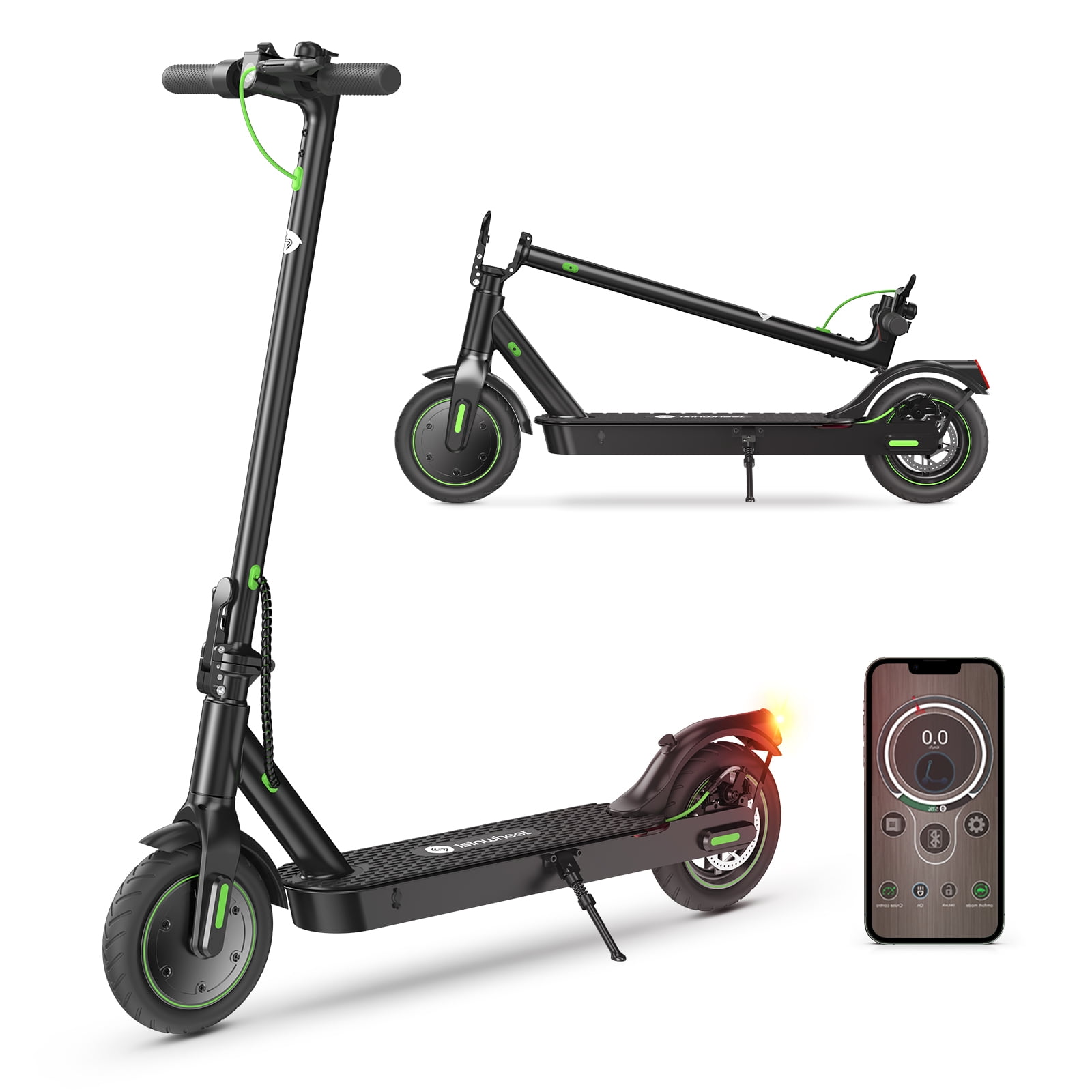 isinwheel S9Pro Electric Scooter, 350W Motor, Long Range 17Miles, Top Speed Up to 18.6MPH E Scooter, App Control, 8.5-Inch Honeycomb Tires, 7.5Ah