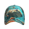 thumbnail image 2 of Yiaed Underwater Swimming Guinea Pig Print Cap Adjustable Size for Running Workouts and Outdoor Activities All Seasons, 2 of 5