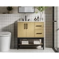 thumbnail image 2 of Elegant Kitchen and Bath 32 inch Single Bathroom Vanity in Honey Brown, 2 of 10