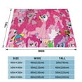 thumbnail image 4 of My Lit-Tle Pony Fleece Blanket Super Soft Cozy Throw Blanket Fuzzy Comfy Flannel Blanket Warm Plush Blankets And Throws For Couch, Sofa, Bed 40"X30", 4 of 7