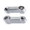 thumbnail image 5 of 1 Pair Motorcycle 10mm 8mm Mirror Handlebar Mount Riser Extender Adapter for Honda for Suzuki for Yamaha Silver Tone, 5 of 6