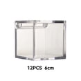 thumbnail image 4 of Inteprter Caja de almacenamiento de recuerdo de cubo transparente de 12 piezas Cajas de regalo de fiesta de boda Estuche organizador de galletas para el Almacenamiento y organización del hogar 6cm Inteprter HA076244-02, 4 of 6