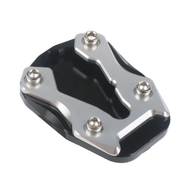 Soporte para pies de motocicleta 450MT Placa de soporte estable para pata de cabra de motocicleta Plata